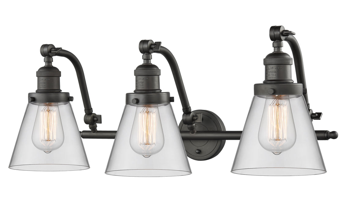 Innovations 515-3W-OB-G62 Three Light Bath Vanity, Oil Rubbed Bronze