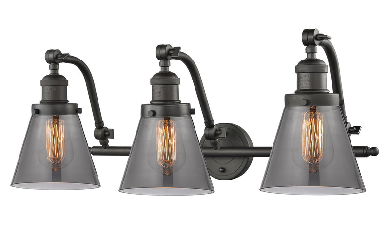 Innovations 515-3W-OB-G63 Three Light Bath Vanity, Oil Rubbed Bronze
