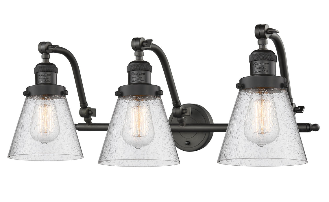 Innovations 515-3W-OB-G64 Three Light Bath Vanity, Oil Rubbed Bronze