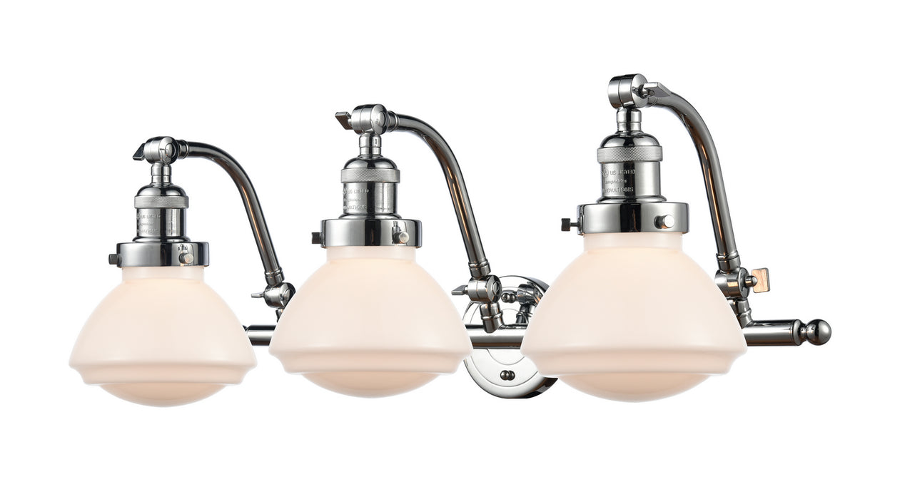 Innovations 515-3W-PC-G321 Three Light Bath Vanity, Polished Chrome