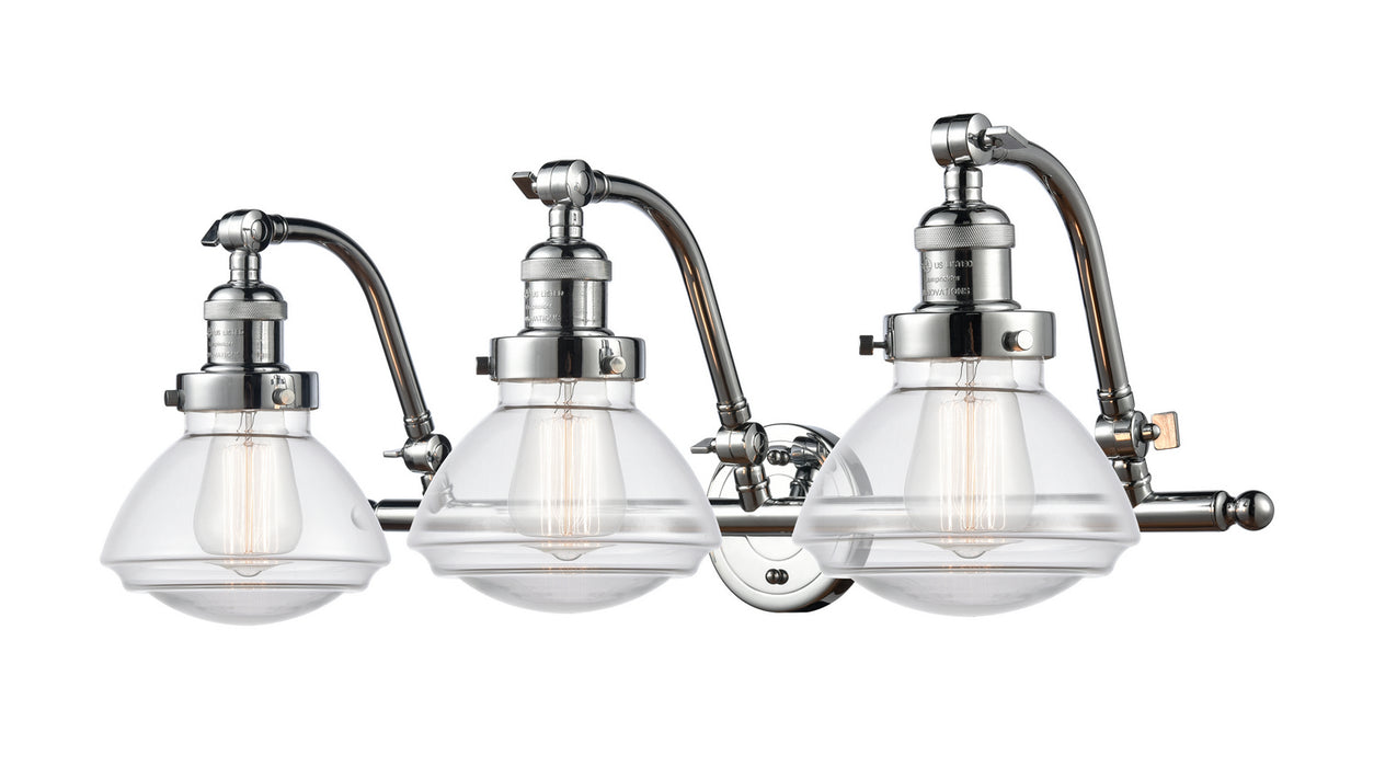Innovations 515-3W-PC-G322 Three Light Bath Vanity, Polished Chrome