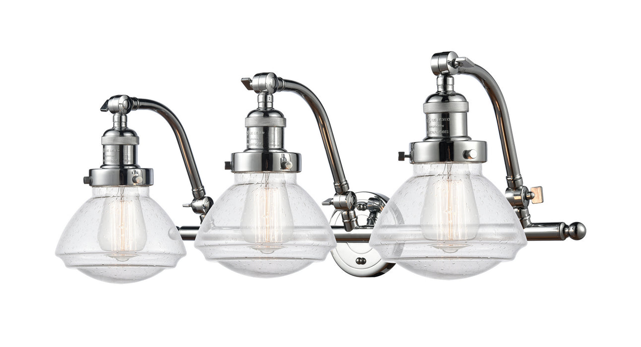 Innovations 515-3W-PC-G324 Three Light Bath Vanity, Polished Chrome