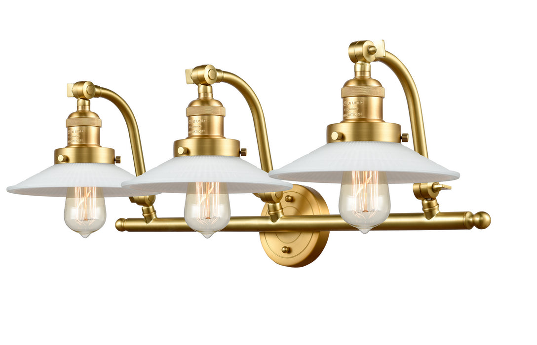 Innovations 515-3W-SG-G1 Three Light Bath Vanity, Satin Gold