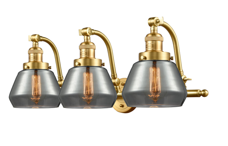 Innovations 515-3W-SG-G173 Three Light Bath Vanity, Satin Gold