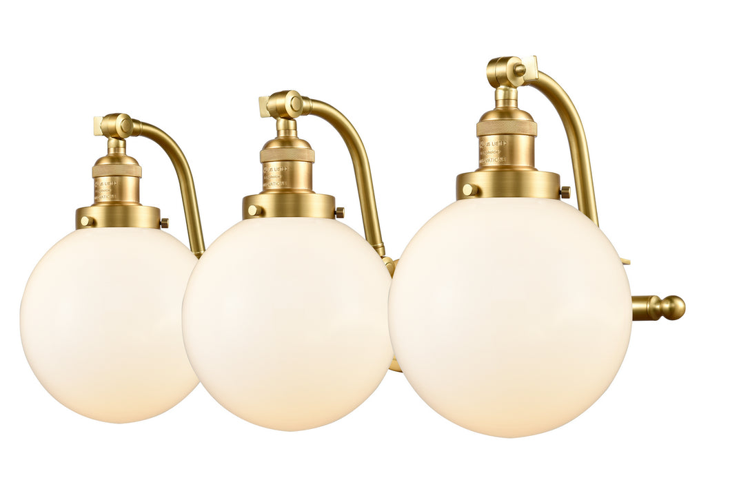Innovations 515-3W-SG-G201-8-LED LED Bath Vanity, Satin Gold