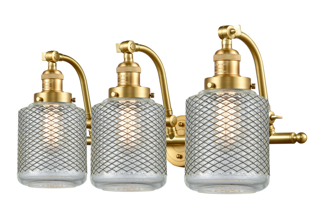Innovations 515-3W-SG-G262 Three Light Bath Vanity, Satin Gold