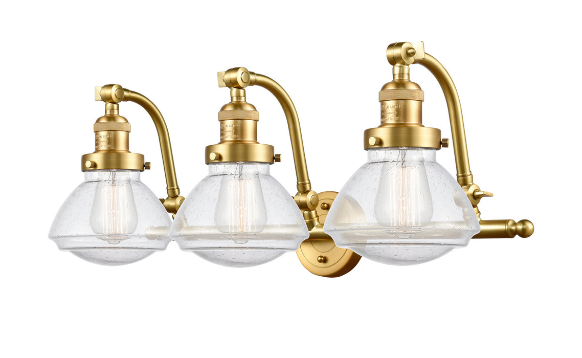Innovations 515-3W-SG-G324 Three Light Bath Vanity, Satin Gold