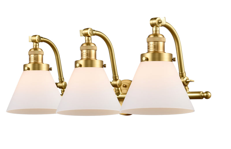 Innovations 515-3W-SG-G41 Three Light Bath Vanity, Satin Gold