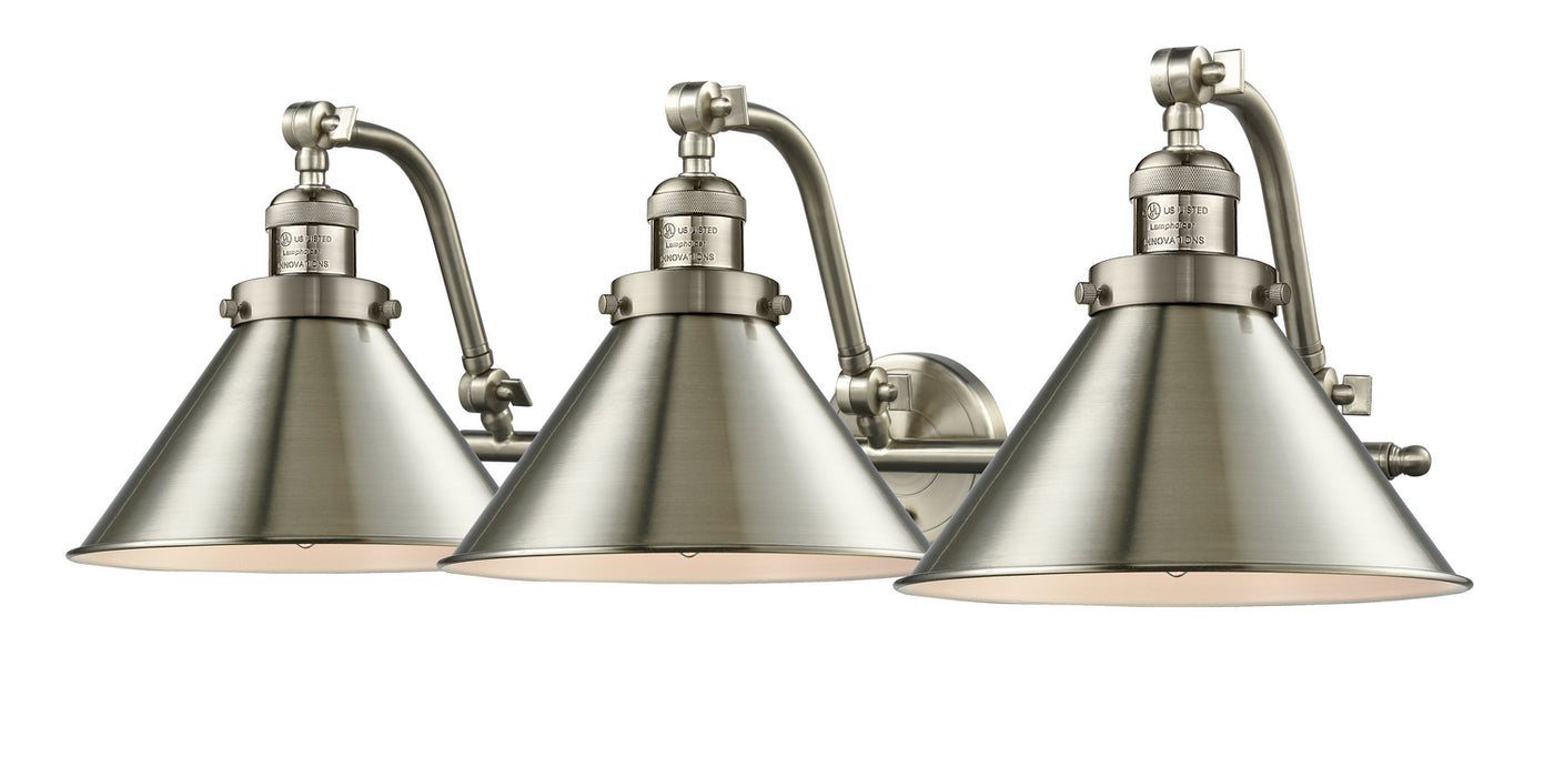 Innovations 515-3W-SN-M10-SN-LED LED Bath Vanity, Brushed Satin Nickel