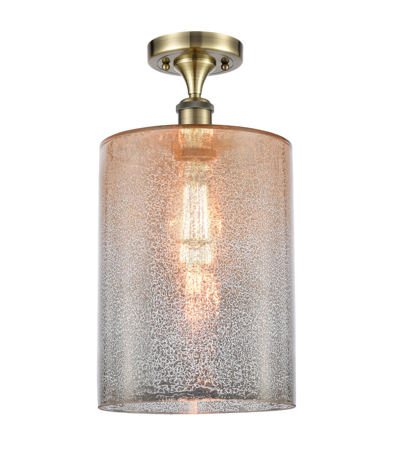 Innovations 516-1C-AB-G116-L One Light Semi-Flush Mount, Antique Brass
