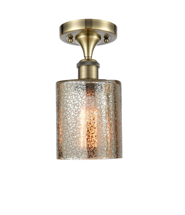 Innovations 516-1C-AB-G116-LED LED Semi-Flush Mount, Antique Brass