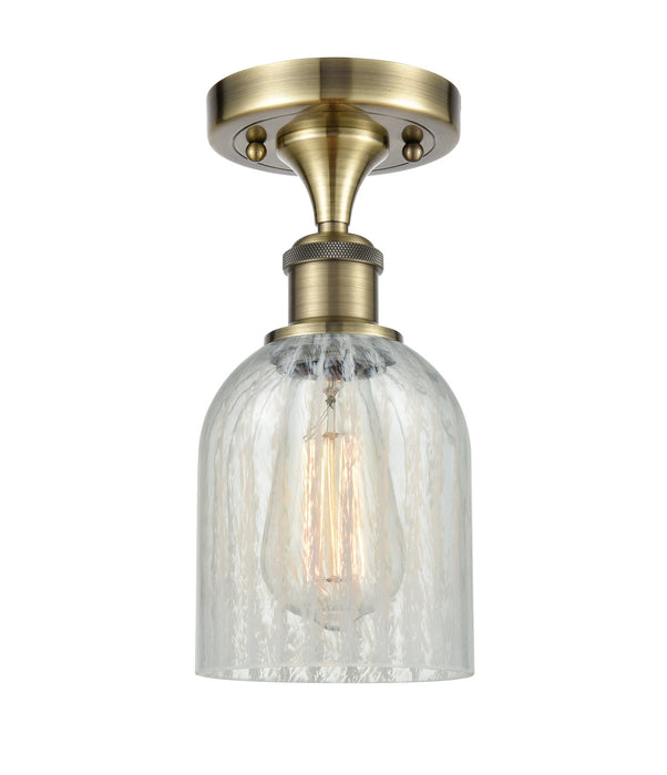 Innovations 516-1C-AB-G2511 One Light Semi-Flush Mount, Antique Brass