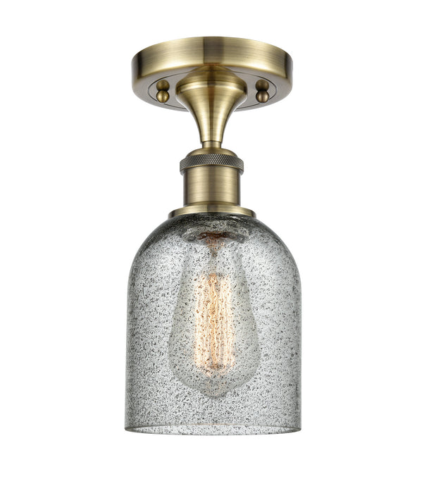 Innovations 516-1C-AB-G257-LED LED Semi-Flush Mount, Antique Brass