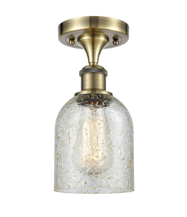 Innovations 516-1C-AB-G259 One Light Semi-Flush Mount, Antique Brass
