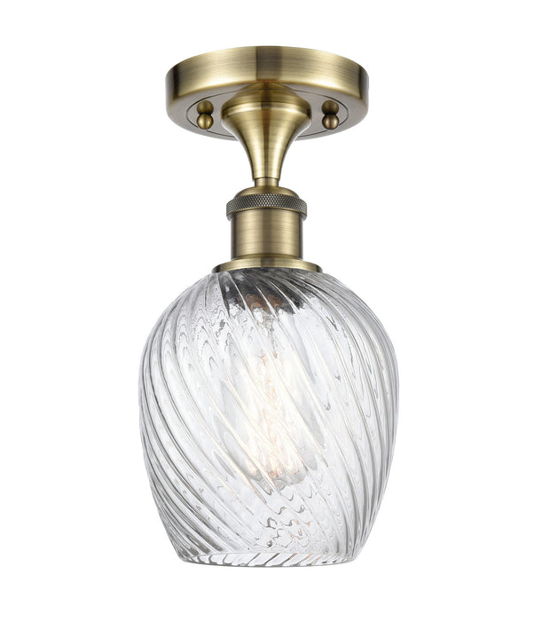 Innovations 516-1C-AB-G292-LED LED Semi-Flush Mount, Antique Brass