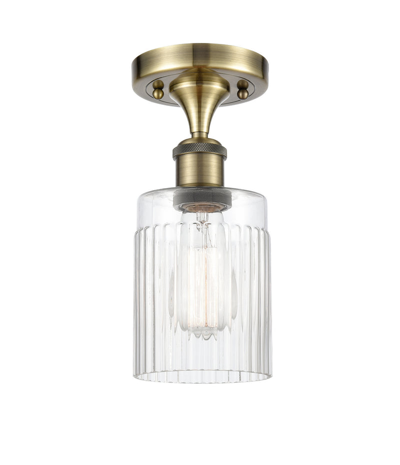 Innovations 516-1C-AB-G342-LED LED Semi-Flush Mount, Antique Brass