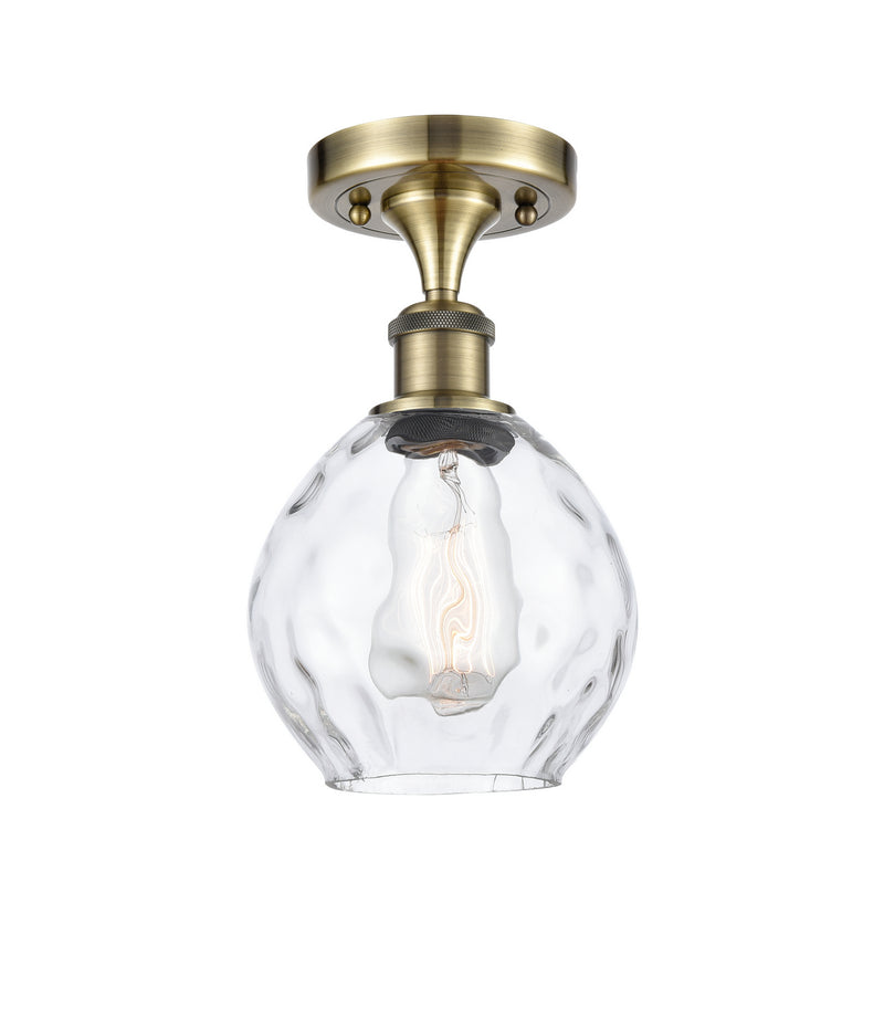 Innovations 516-1C-AB-G362-LED LED Semi-Flush Mount, Antique Brass
