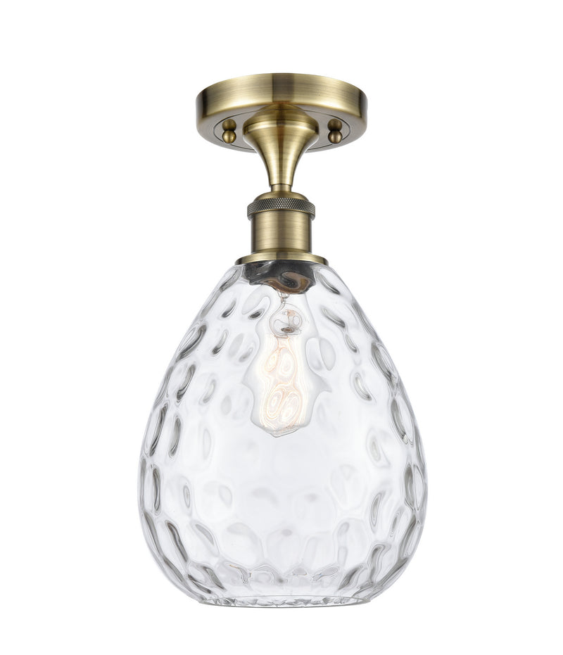 Innovations 516-1C-AB-G372-LED LED Semi-Flush Mount, Antique Brass