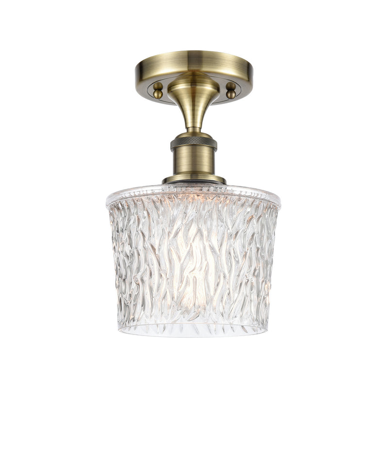 Innovations 516-1C-AB-G402-LED LED Semi-Flush Mount, Antique Brass