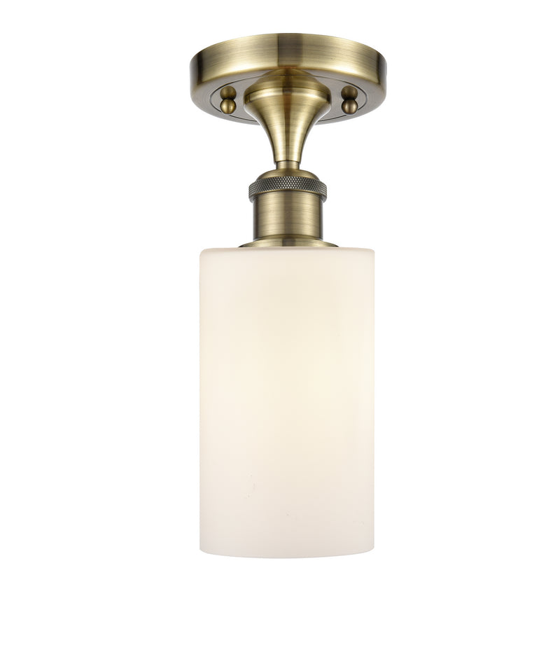 Innovations 516-1C-AB-G801 One Light Semi-Flush Mount, Antique Brass