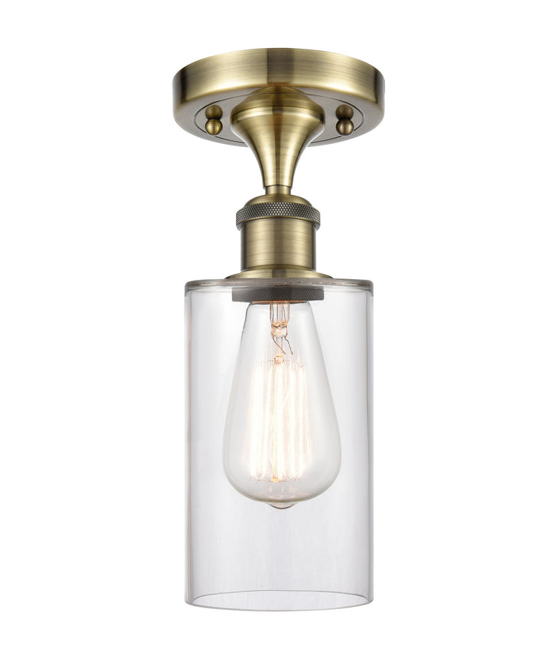Innovations 516-1C-AB-G802-LED LED Semi-Flush Mount, Antique Brass