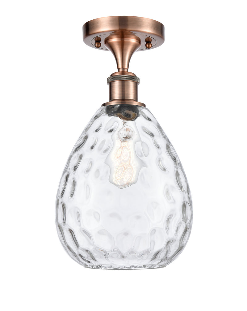Innovations 516-1C-AC-G372-LED LED Semi-Flush Mount, Antique Copper