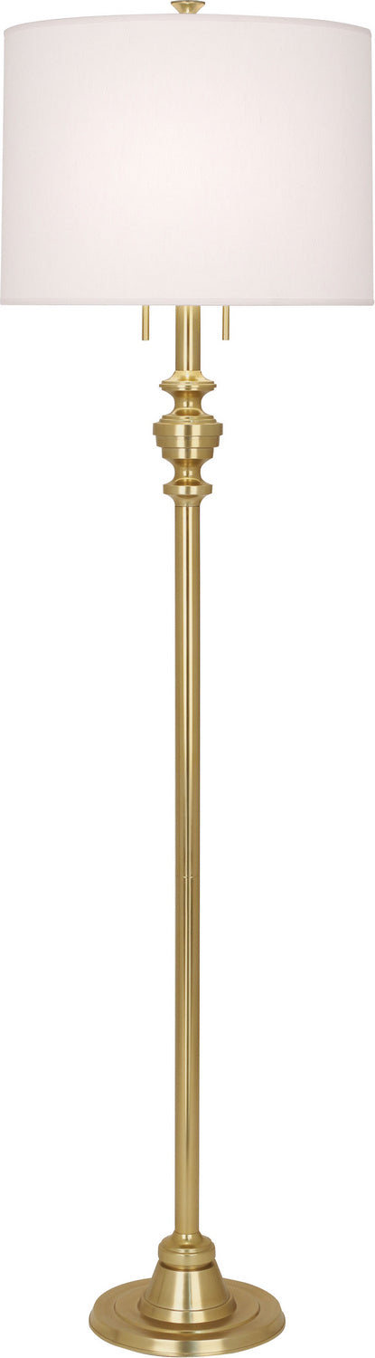 Robert Abbey 1223 Two Light Floor Lamp, Modern Brass
