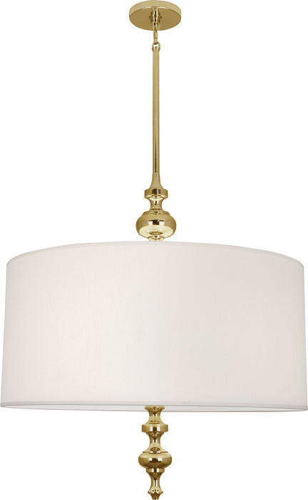 Robert Abbey 1225 Three Light Pendant, Modern Brass