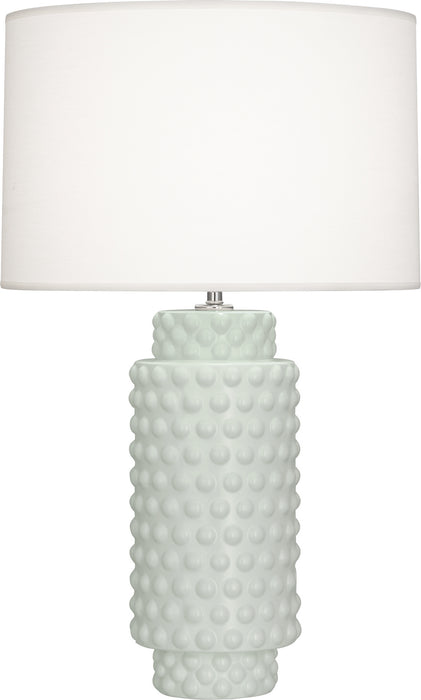 Robert Abbey MCL08 One Light Table Lamp, Matte Celadon Glazed Textured Ceramic