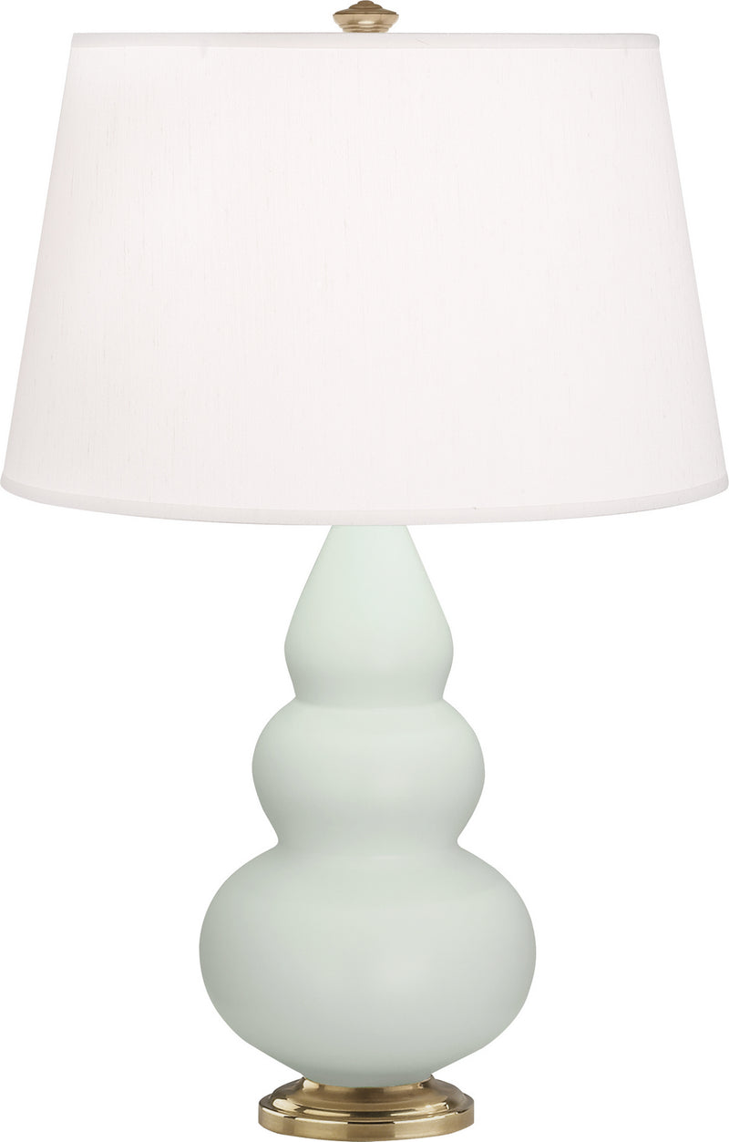 Robert Abbey MCL30 One Light Accent Lamp, Matte Celadon Glazed Ceramic w/Antique Natural Brassed