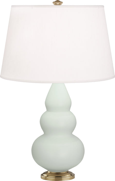 Robert Abbey MCL30 One Light Accent Lamp, Matte Celadon Glazed Ceramic w/Antique Natural Brassed