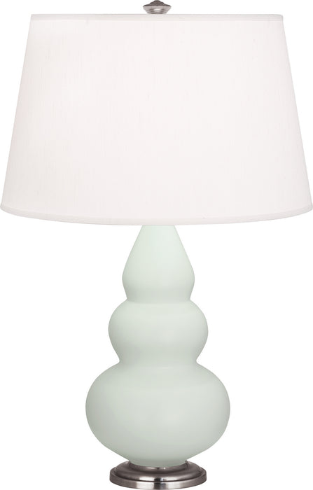 Robert Abbey MCL32 One Light Accent Lamp, Matte Celadon Glazed Ceramic w/Antique Silvered
