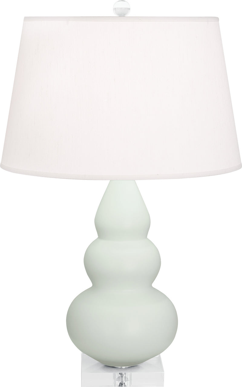 Robert Abbey MCL33 One Light Accent Lamp, Matte Celadon Glazed Ceramic w/Lucite