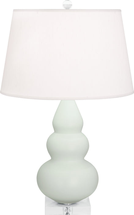 Robert Abbey MCL33 One Light Accent Lamp, Matte Celadon Glazed Ceramic w/Lucite