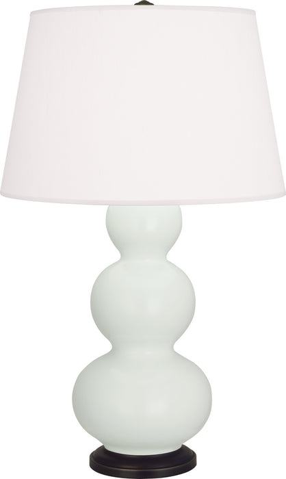 Robert Abbey MCL41 One Light Table Lamp, Matte Celadon Glazed Ceramic w/Deep Patina Bronzeed