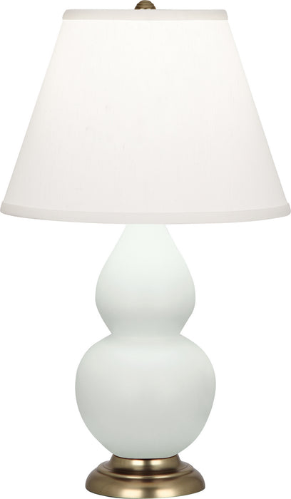 Robert Abbey MCL50 One Light Accent Lamp, Matte Celadon Glazed Ceramic w/Antique Natural Brassed