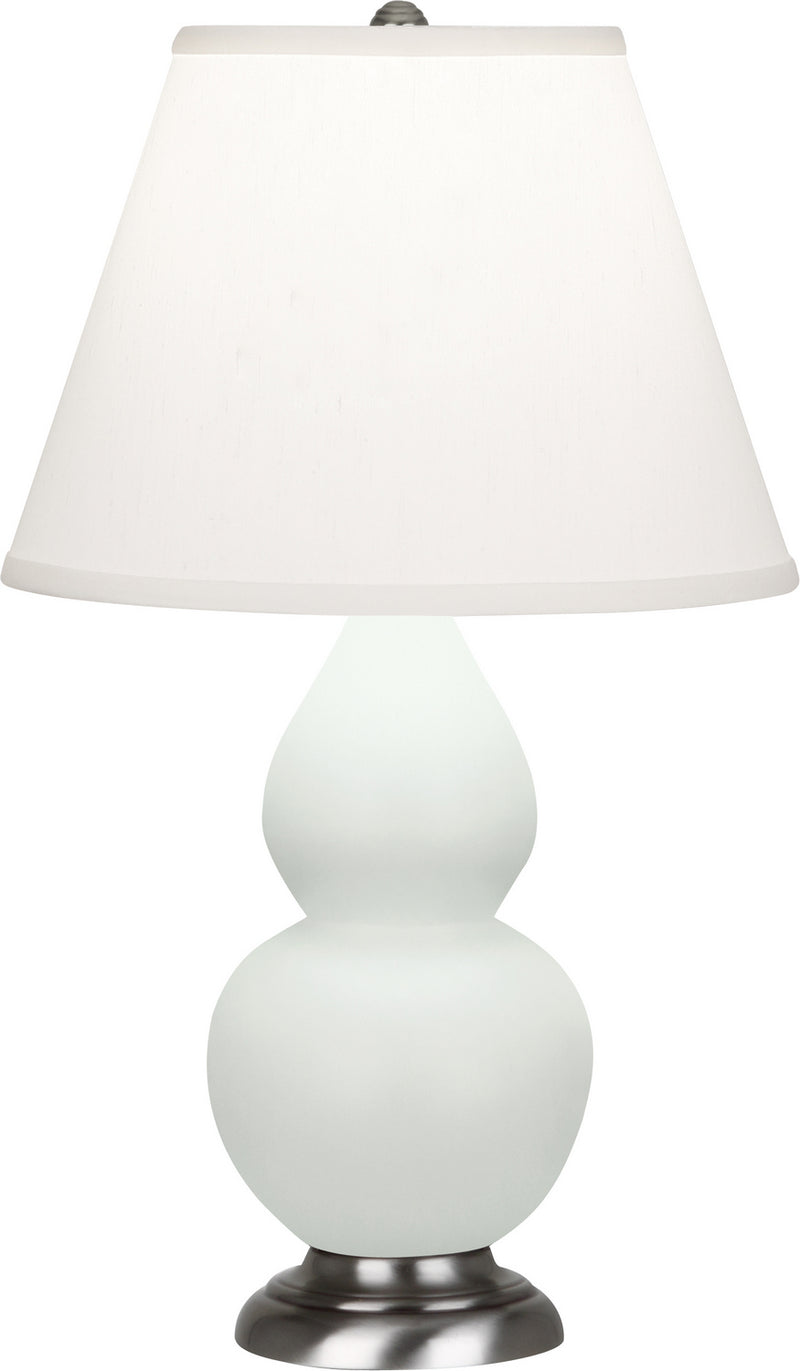 Robert Abbey MCL52 One Light Accent Lamp, Matte Celadon Glazed Ceramic w/Antique Silvered