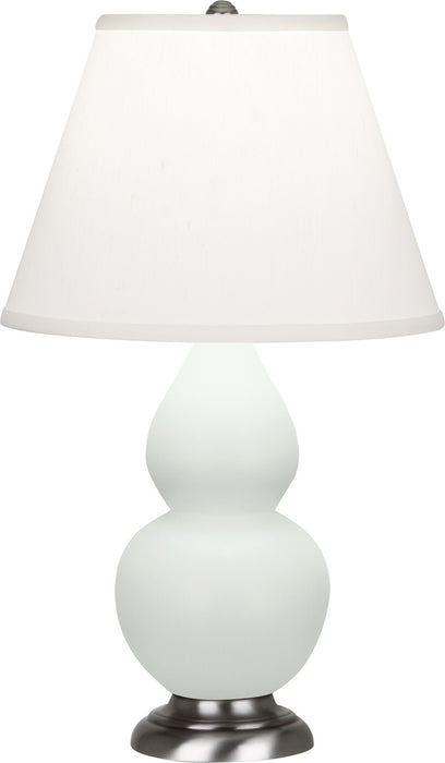 Robert Abbey MCL52 One Light Accent Lamp, Matte Celadon Glazed Ceramic w/Antique Silvered