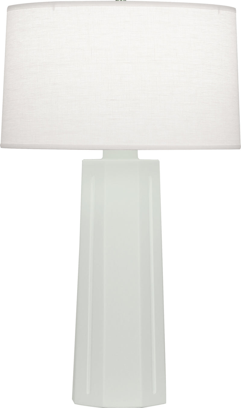 Robert Abbey MCL60 One Light Table Lamp, Matte Celadon Glazed Ceramic