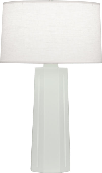 Robert Abbey MCL60 One Light Table Lamp, Matte Celadon Glazed Ceramic
