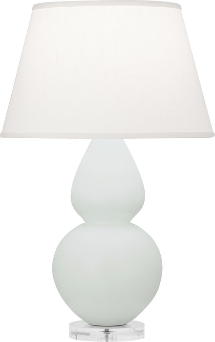 Robert Abbey MCL62 One Light Table Lamp, Matte Celadon Glazed Ceramic w/Lucite