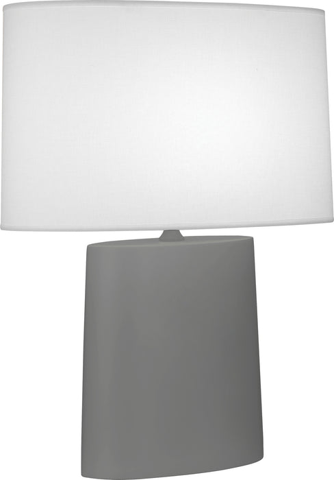 Robert Abbey MCR03 One Light Table Lamp, Matte Ash Glazed Ceramic