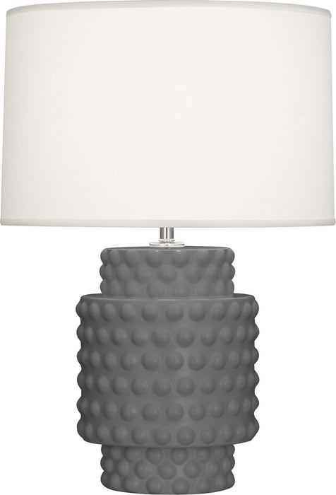 Robert Abbey MCR09 One Light Accent Lamp, Matte Ash Glazed Textured Ceramic