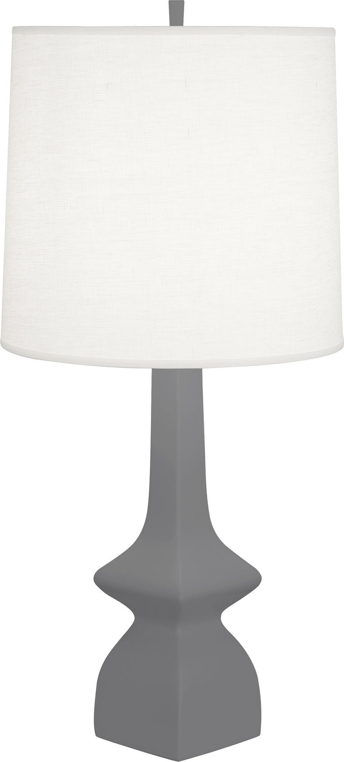 Robert Abbey MCR10 One Light Table Lamp, MATTE ASH GLAZED CERAMIC