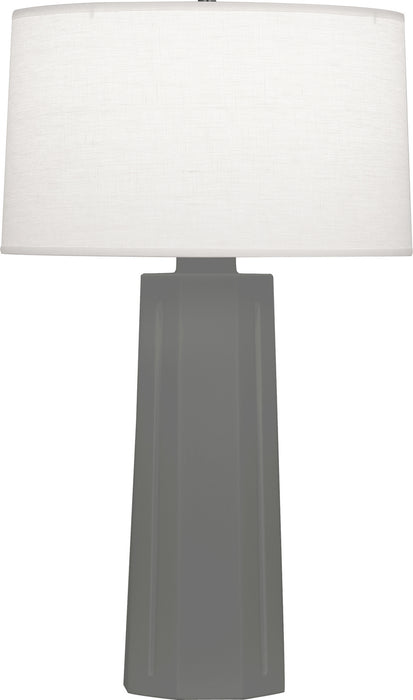 Robert Abbey MCR60 One Light Table Lamp, Matte Ash Glazed Ceramic