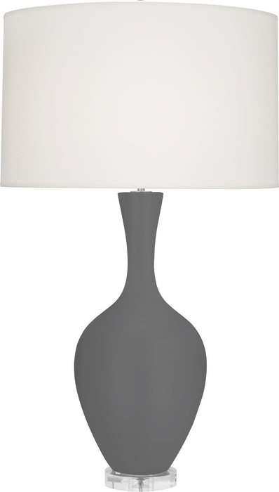 Robert Abbey MCR80 One Light Table Lamp, Matte Ash Glazed Ceramic