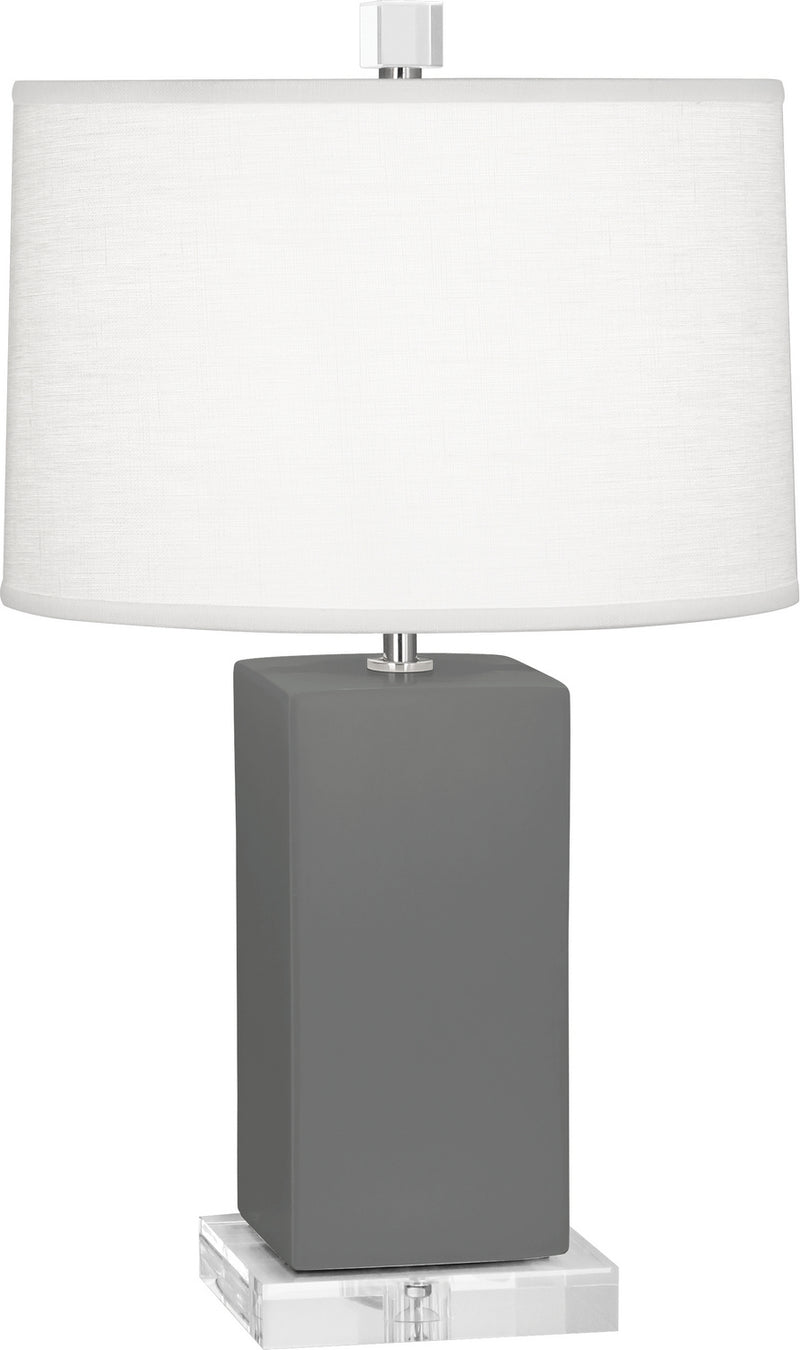 Robert Abbey MCR90 One Light Accent Lamp, Matte Ash Glazed Ceramic