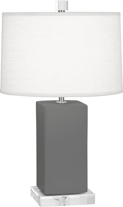 Robert Abbey MCR90 One Light Accent Lamp, Matte Ash Glazed Ceramic