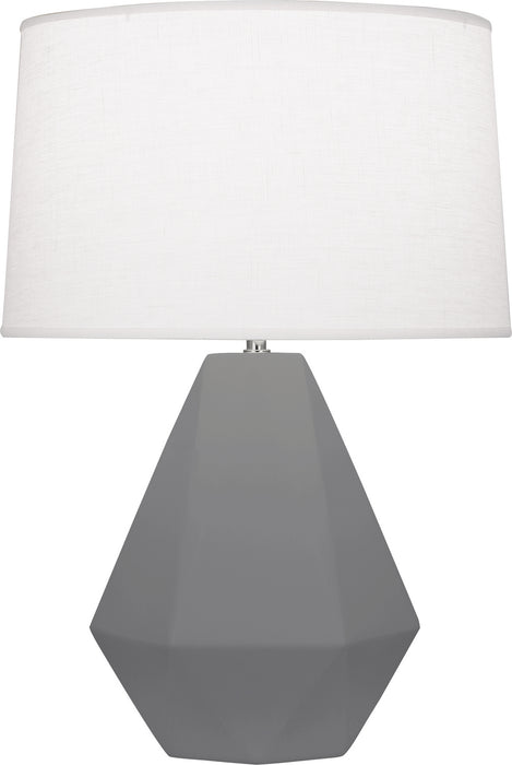 Robert Abbey MCR97 One Light Table Lamp, Matte Ash Glazed Ceramic