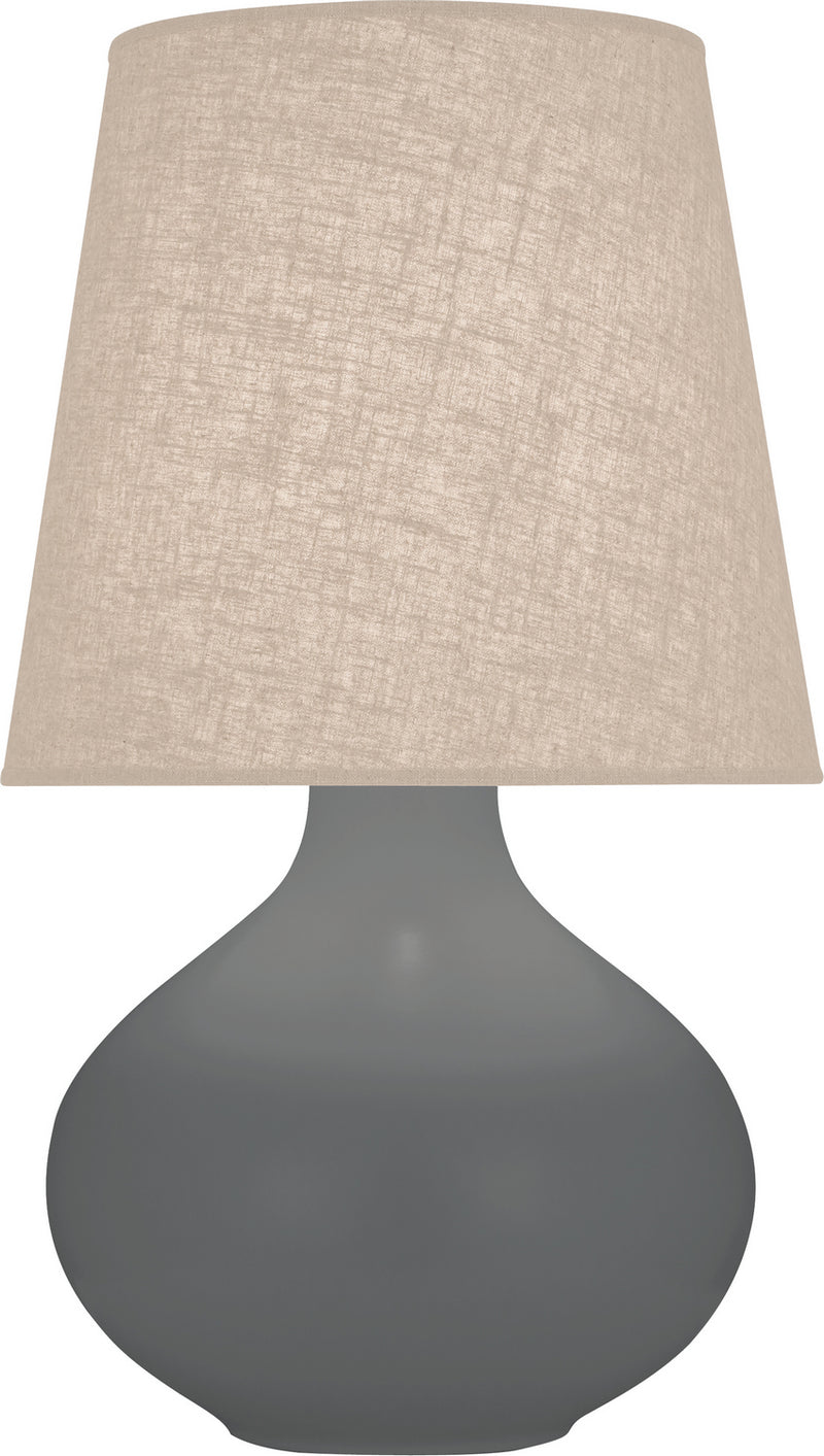 Robert Abbey MCR98 One Light Table Lamp, Matte Ash Glazed Ceramic